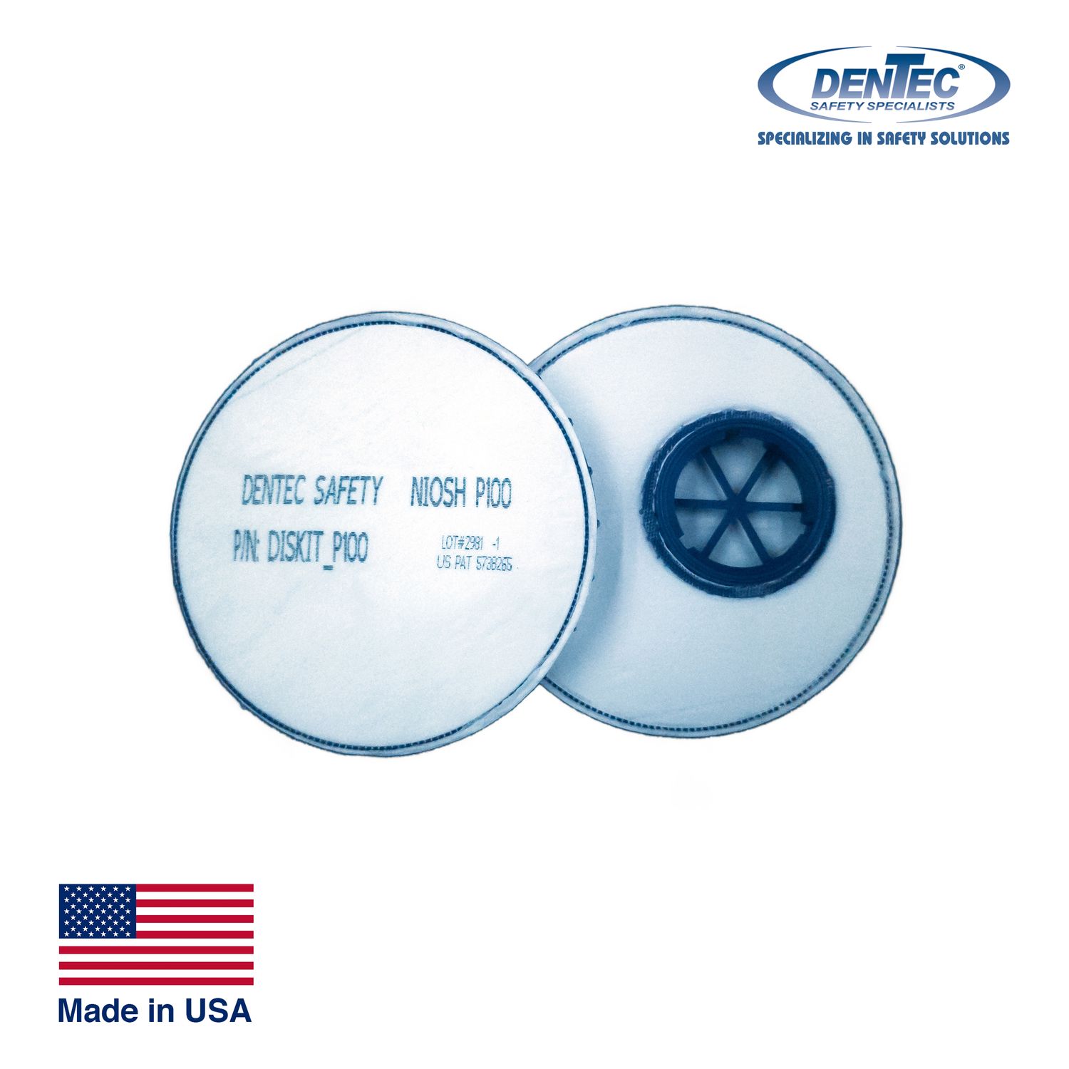 Dentec Safety Specialist Reusable Respirators P100 DISKIT Thumbnail 0