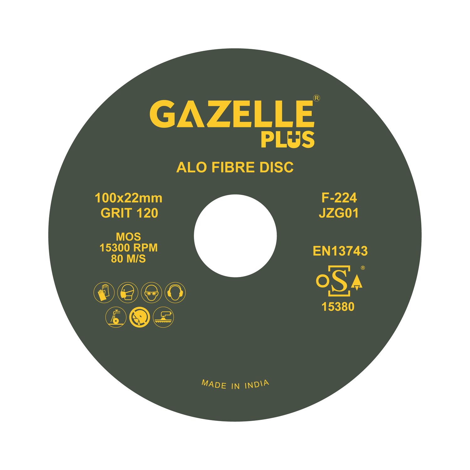 Gazelle Fibre Discs F224/4/120 Thumbnail 0