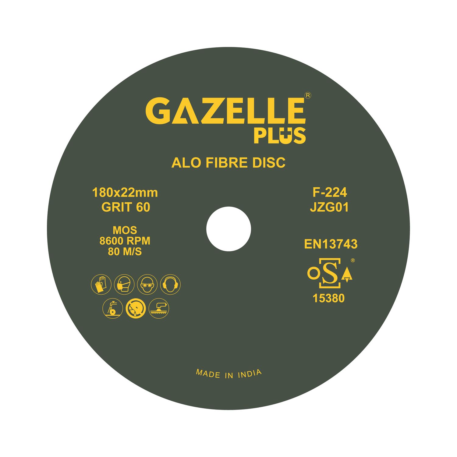 Gazelle Fibre Discs F224/7/60 Thumbnail 0