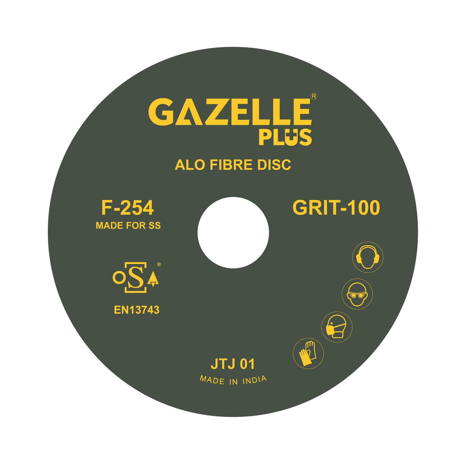Gazelle Fibre Discs F254/4.5/100 Thumbnail 0