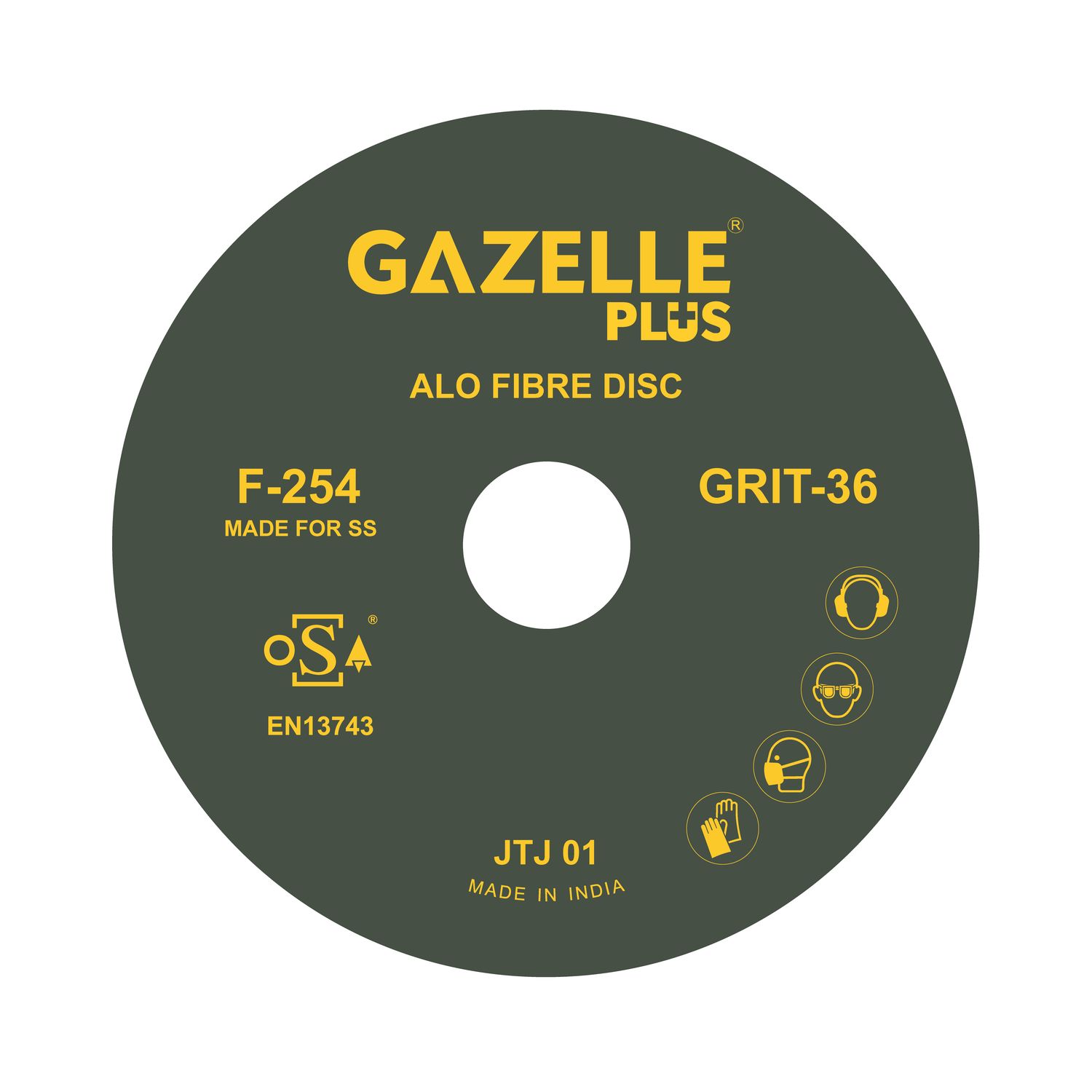 Gazelle Fibre Discs F254/4.5/36 Thumbnail 0