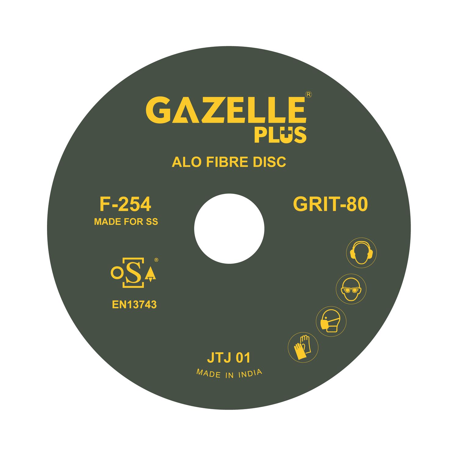 Gazelle Fibre Discs F254/4.5/80 Thumbnail 0