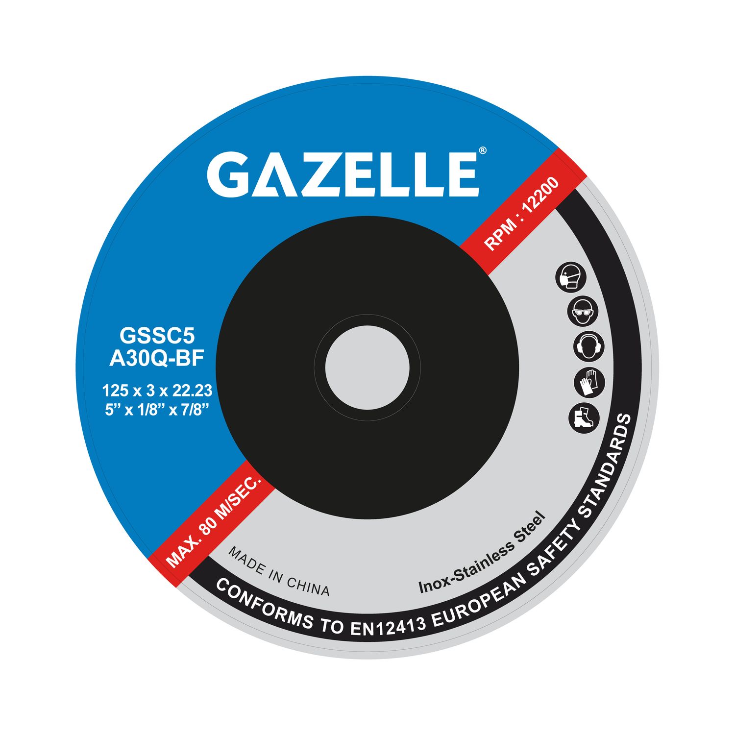 Gazelle Stainless Steel Cutting Discs GSSC5 Thumbnail 0
