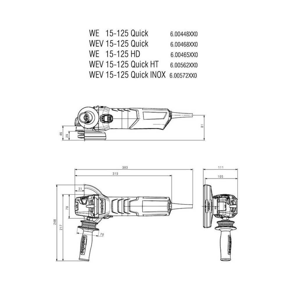 Metabo Angle Grinders 600468000 Thumbnail 7