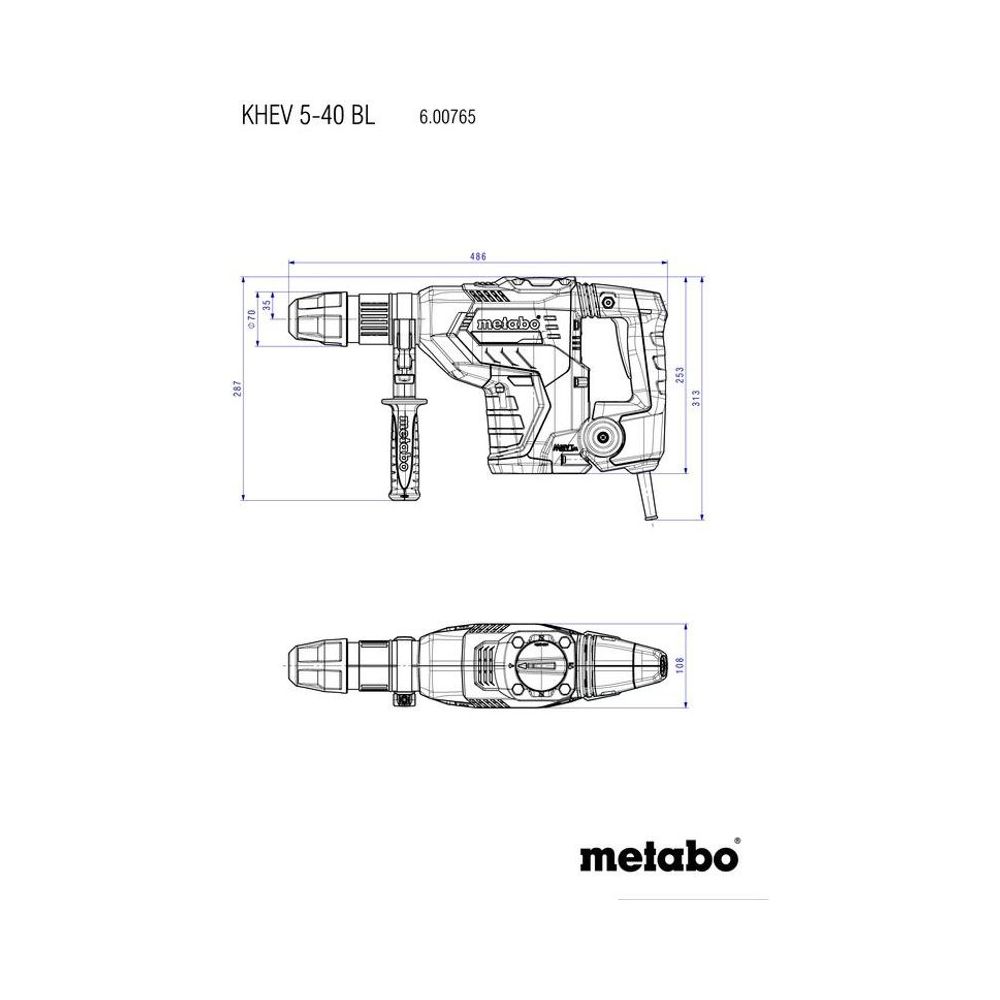 Metabo Rotary Hammers 600765610 Thumbnail 4