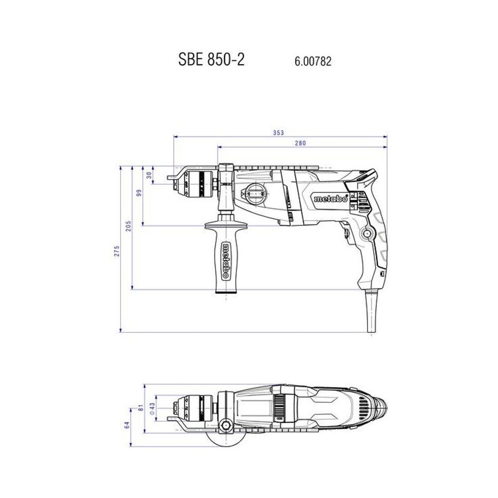 Metabo Hammer Drills 600782610 Thumbnail 6