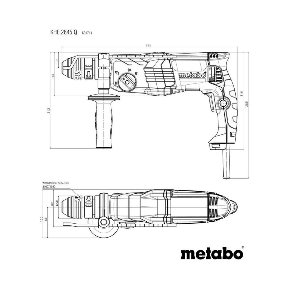 Metabo Rotary Hammers 601711500 Thumbnail 3