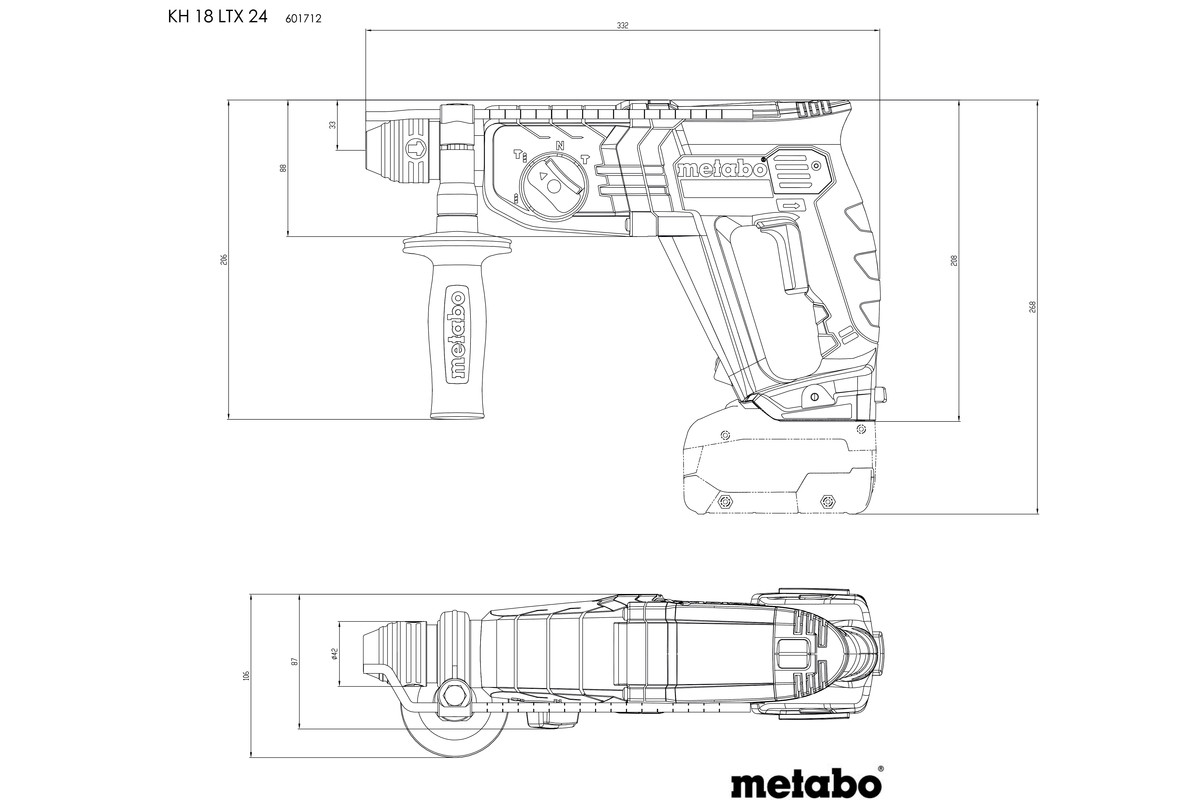 Metabo Rotary Hammers 601712840 Thumbnail 2