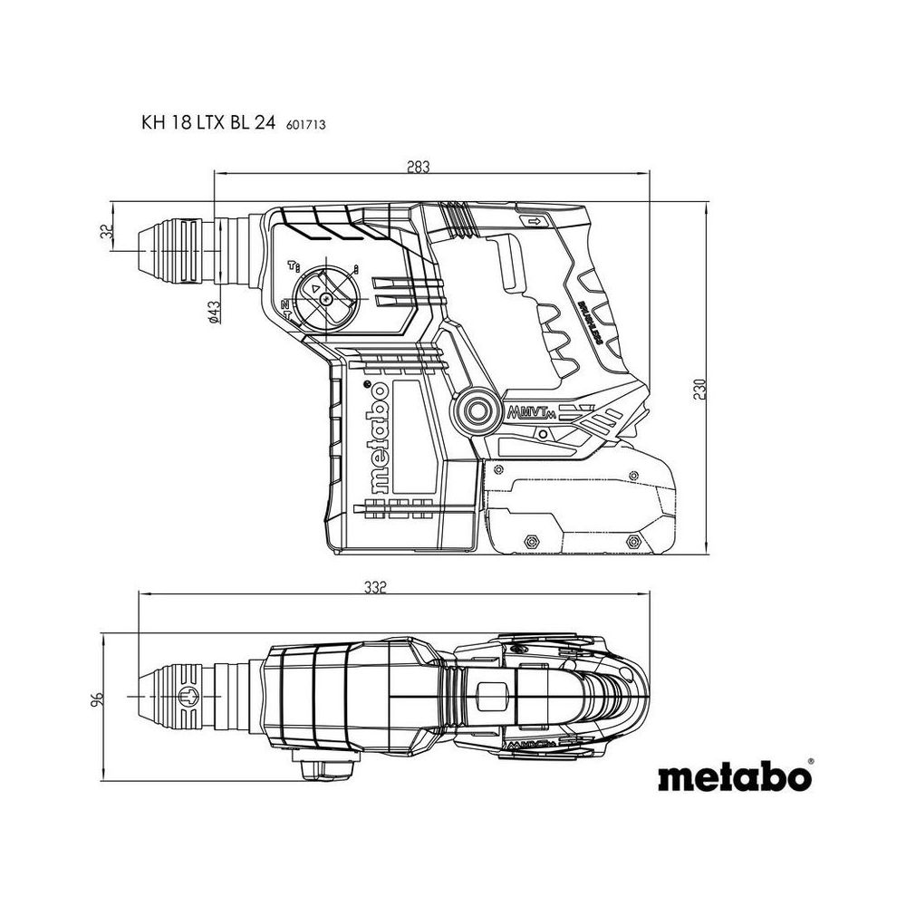 Metabo Rotary Hammers 601713840 Thumbnail 3