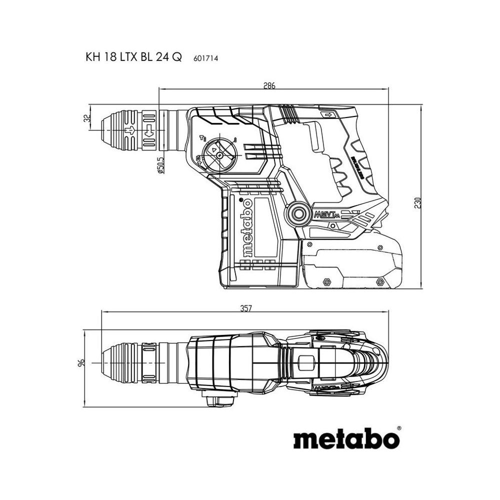 Metabo Rotary Hammers 601714800 Thumbnail 5