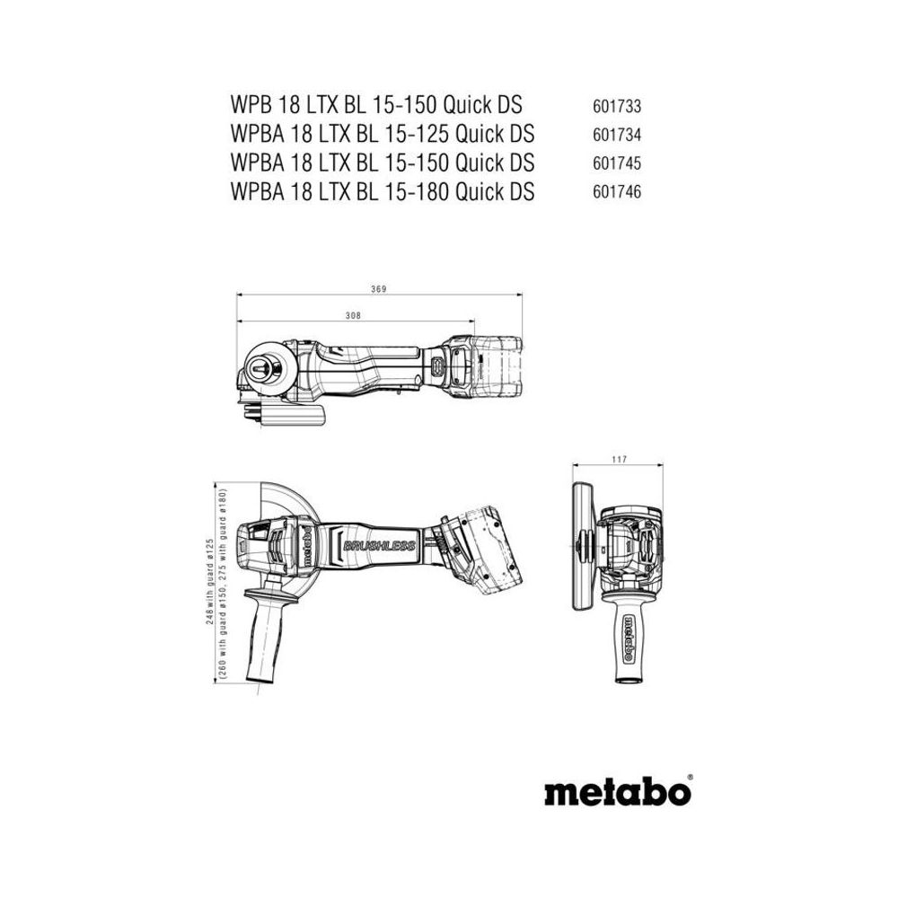 Metabo Angle Grinders 601746840 Thumbnail 1