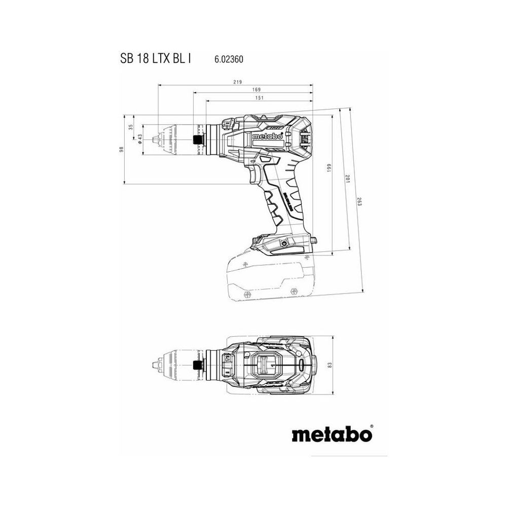 Metabo Hammer Drills 602360840 Thumbnail 6