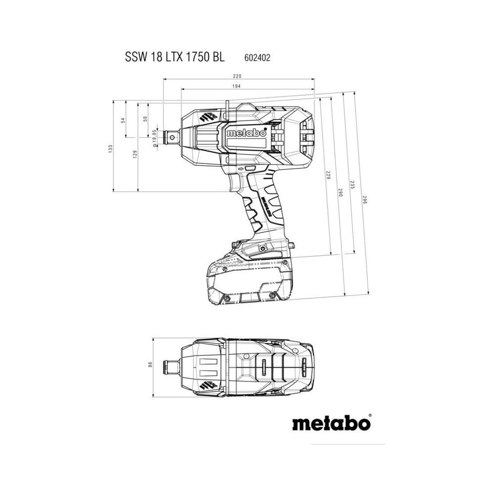 Metabo Impact Wrenches 602402840 Thumbnail 6