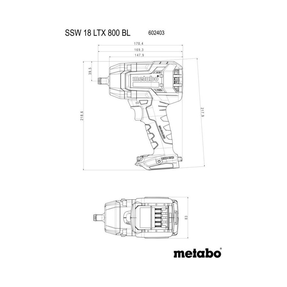 Metabo Impact Wrenches 602403650 Thumbnail 5