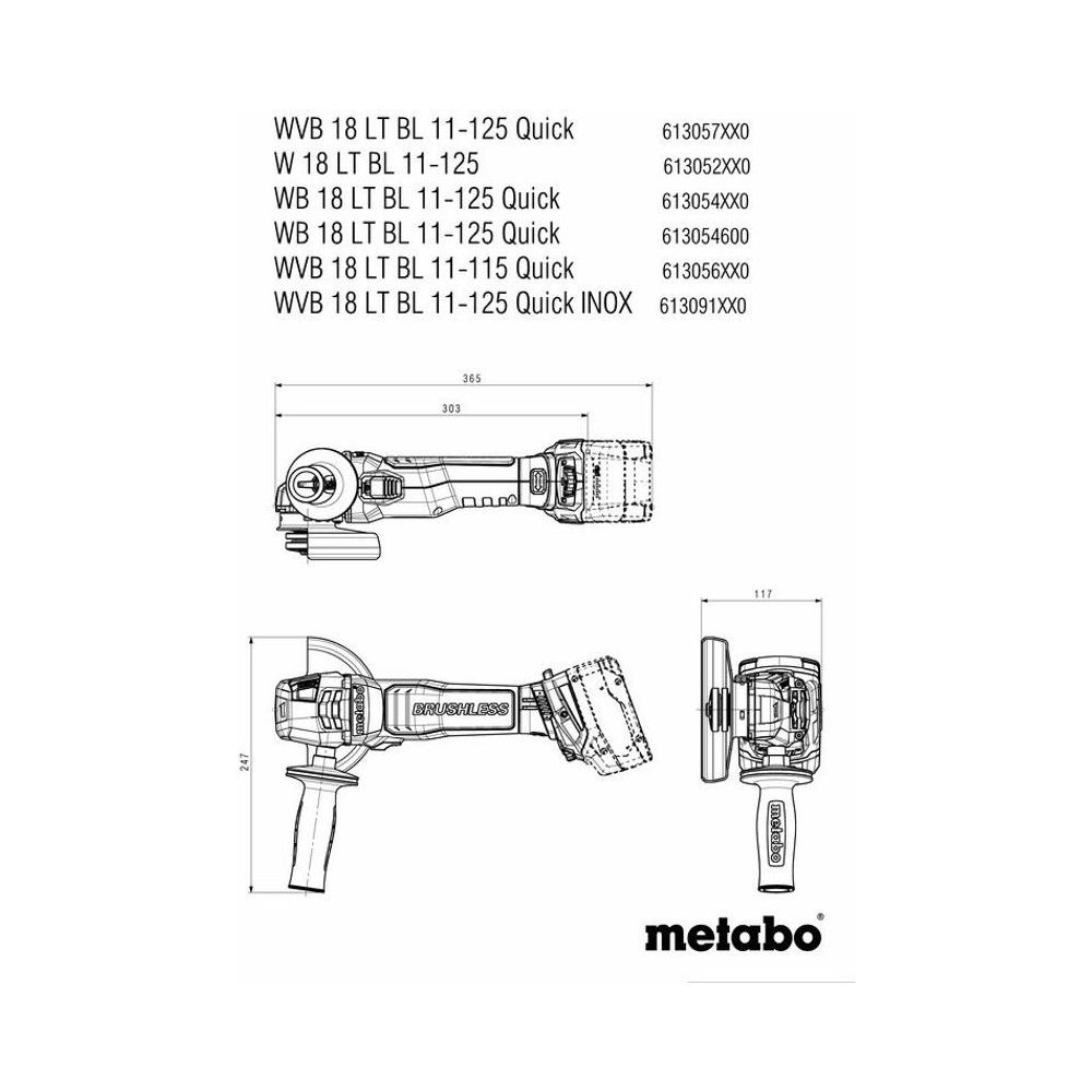 Metabo Angle Grinders 613057660 Thumbnail 9