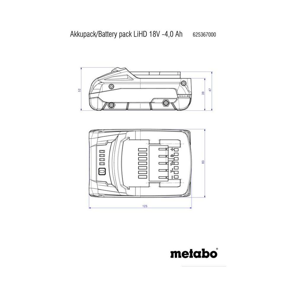 Metabo Cordless Battery Chargers 625367000 Thumbnail 2