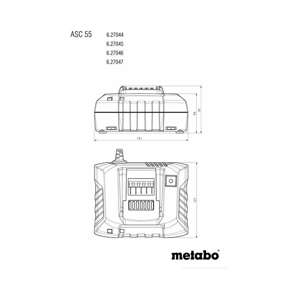 Metabo Cordless Battery Chargers 627045000 Thumbnail 1