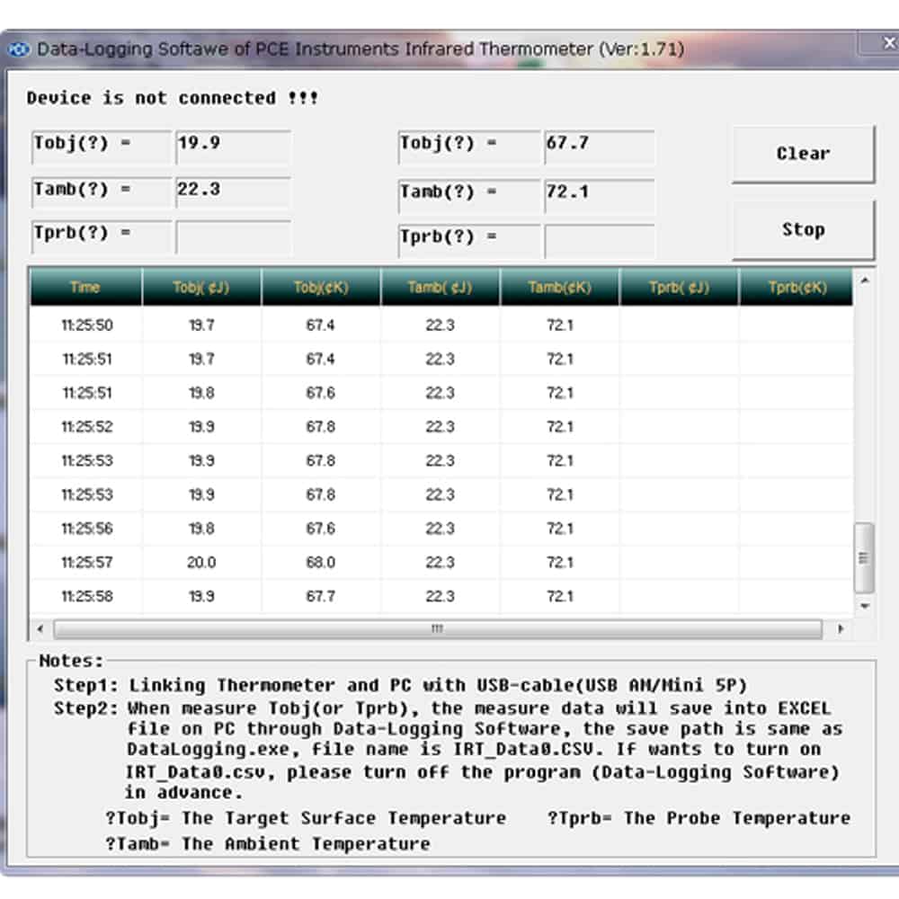 PCE Instruments Infrared Thermometers 895 Thumbnail 6