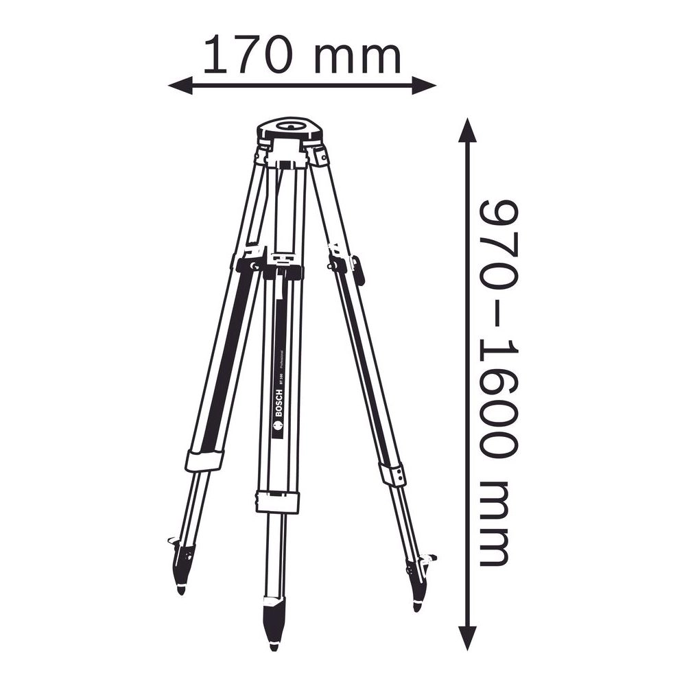 Bosch Tripods BT 160 Thumbnail 3