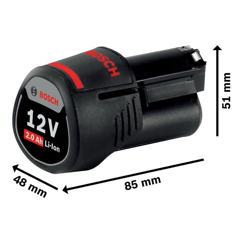 Bosch Cordless Batteries GBA 12V 2.0Ah Thumbnail 2