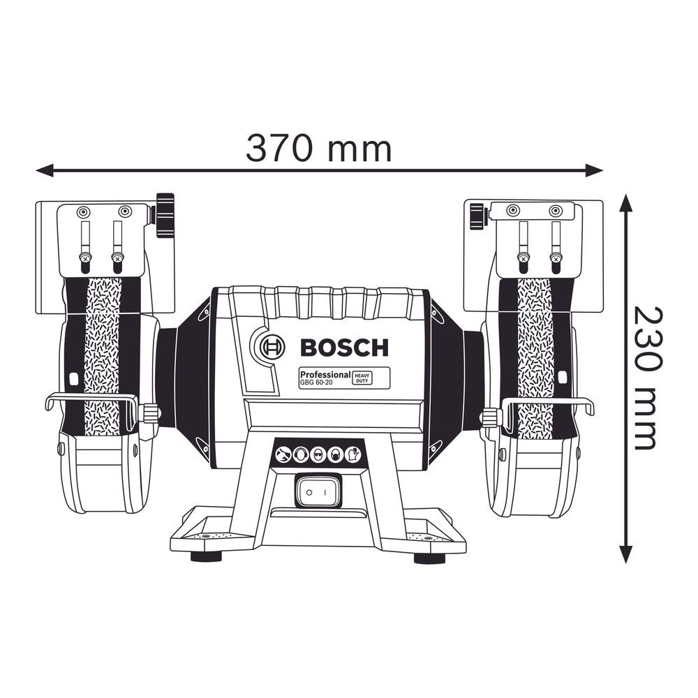 Bosch Bench Grinder GBG 60-20 Thumbnail 2