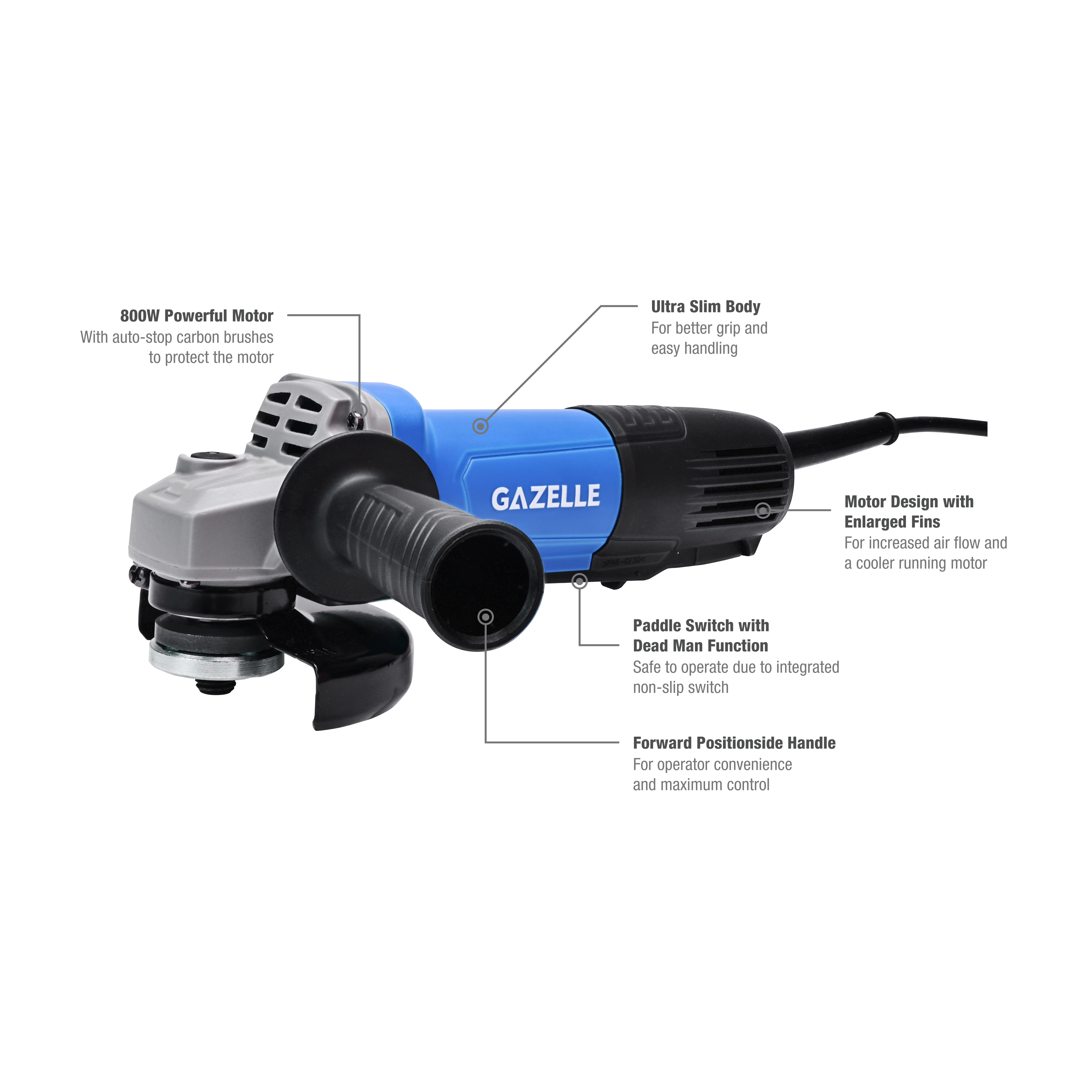 Gazelle Angle Grinders GM4520 Thumbnail 1