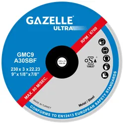 Gazelle Metal Cutting Discs GMC9-IND
