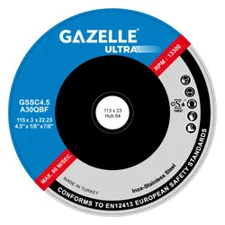 Gazelle Stainless Steel Cutting Discs GSSC4.5-ULTRA