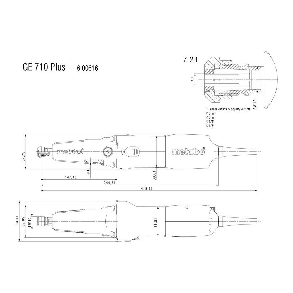 Metabo Die Grinders 600616000 Thumbnail 3