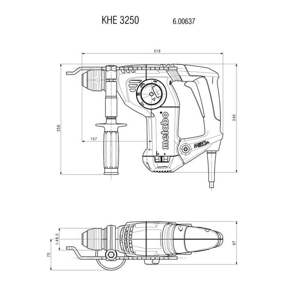 Metabo Rotary Hammers 600637000 Thumbnail 1