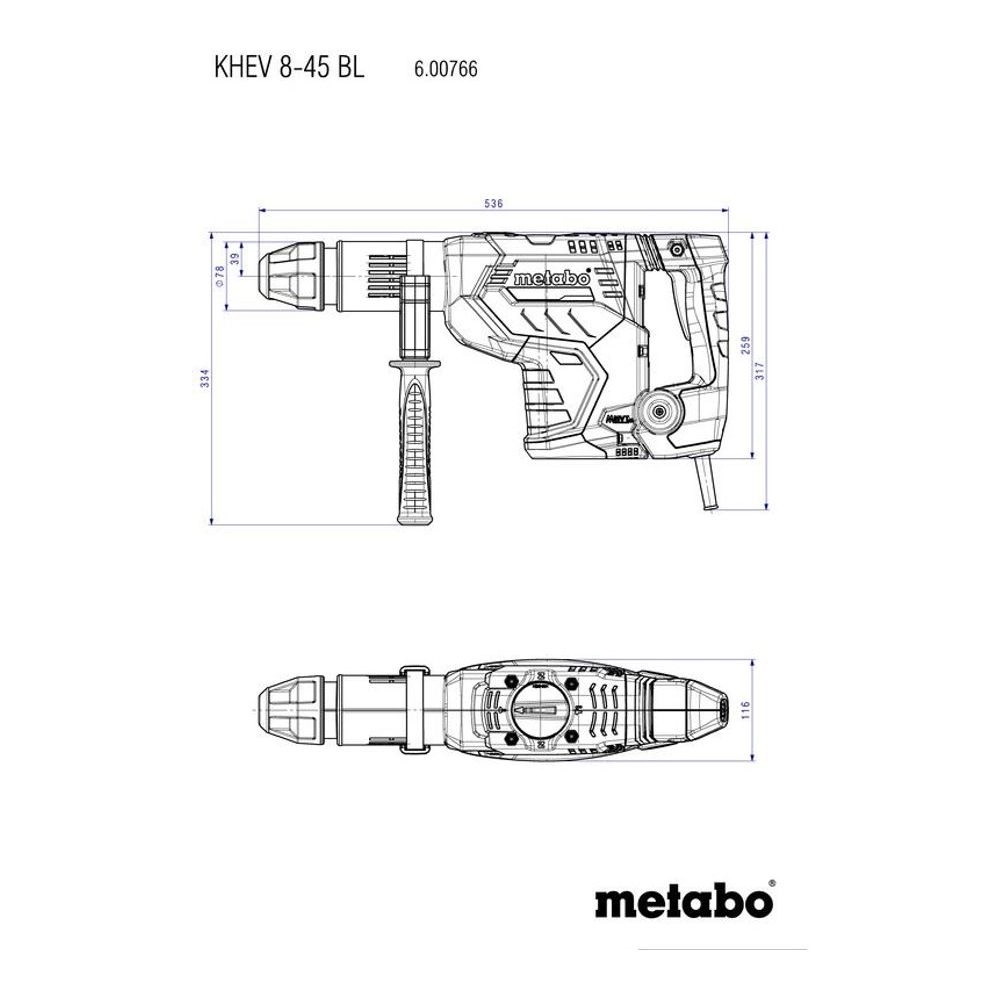 Metabo Rotary Hammers 600766500 Thumbnail 6