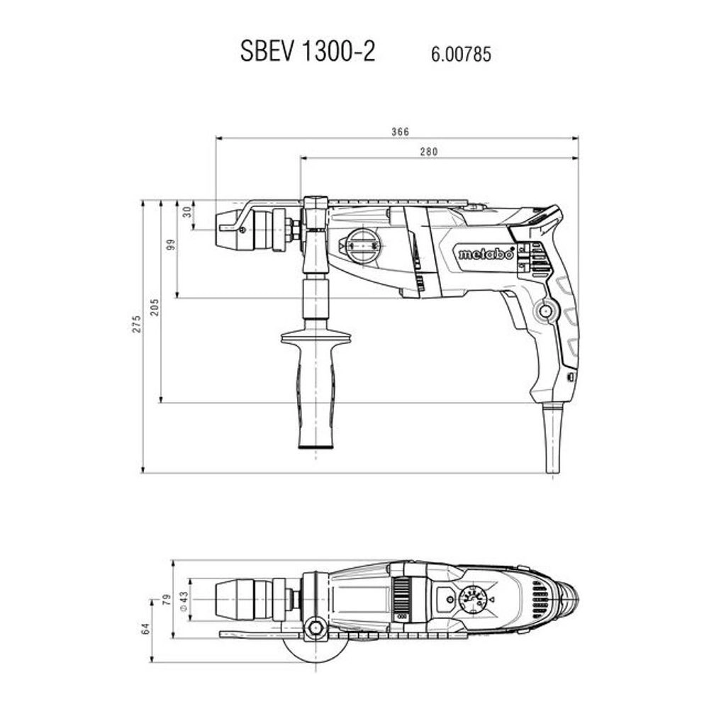 Metabo Hammer Drills 600785000 Thumbnail 8