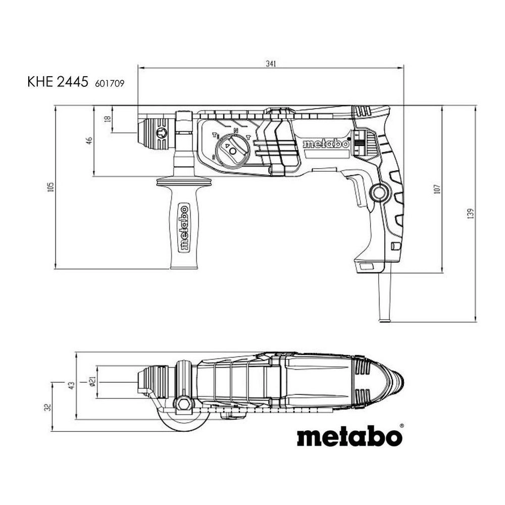Metabo Rotary Hammers 601709500 Thumbnail 3