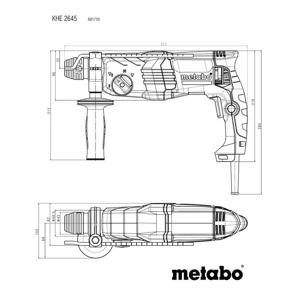 Metabo Rotary Hammers 601710500 Thumbnail 3
