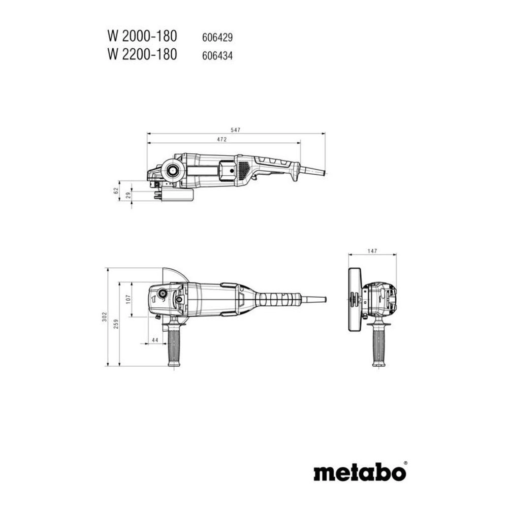 Metabo Angle Grinders 606434420 Thumbnail 3