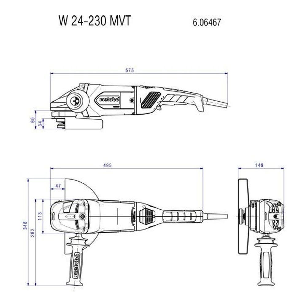 Metabo Angle Grinders 606467000 Thumbnail 5