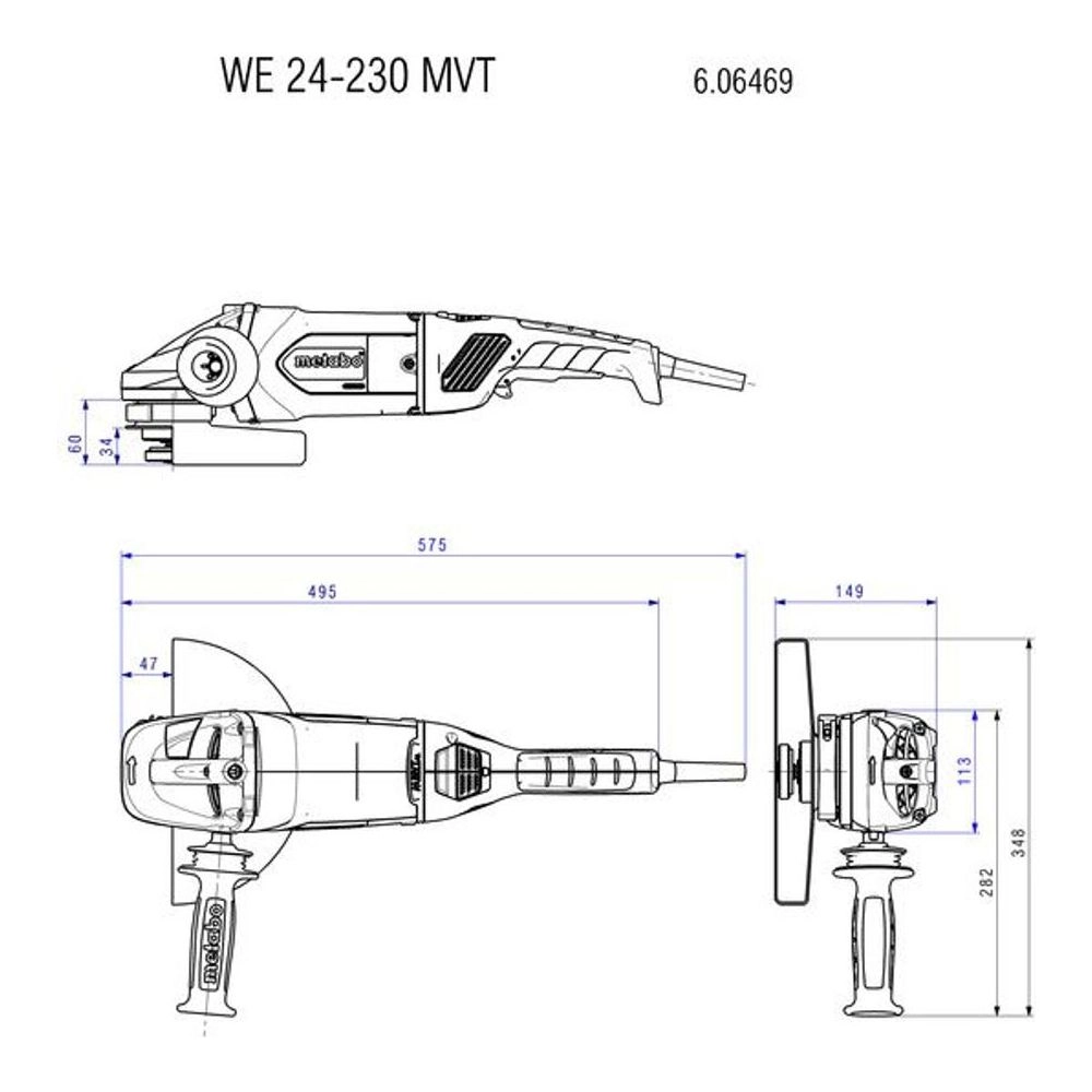 Metabo Angle Grinders 606469390 Thumbnail 4