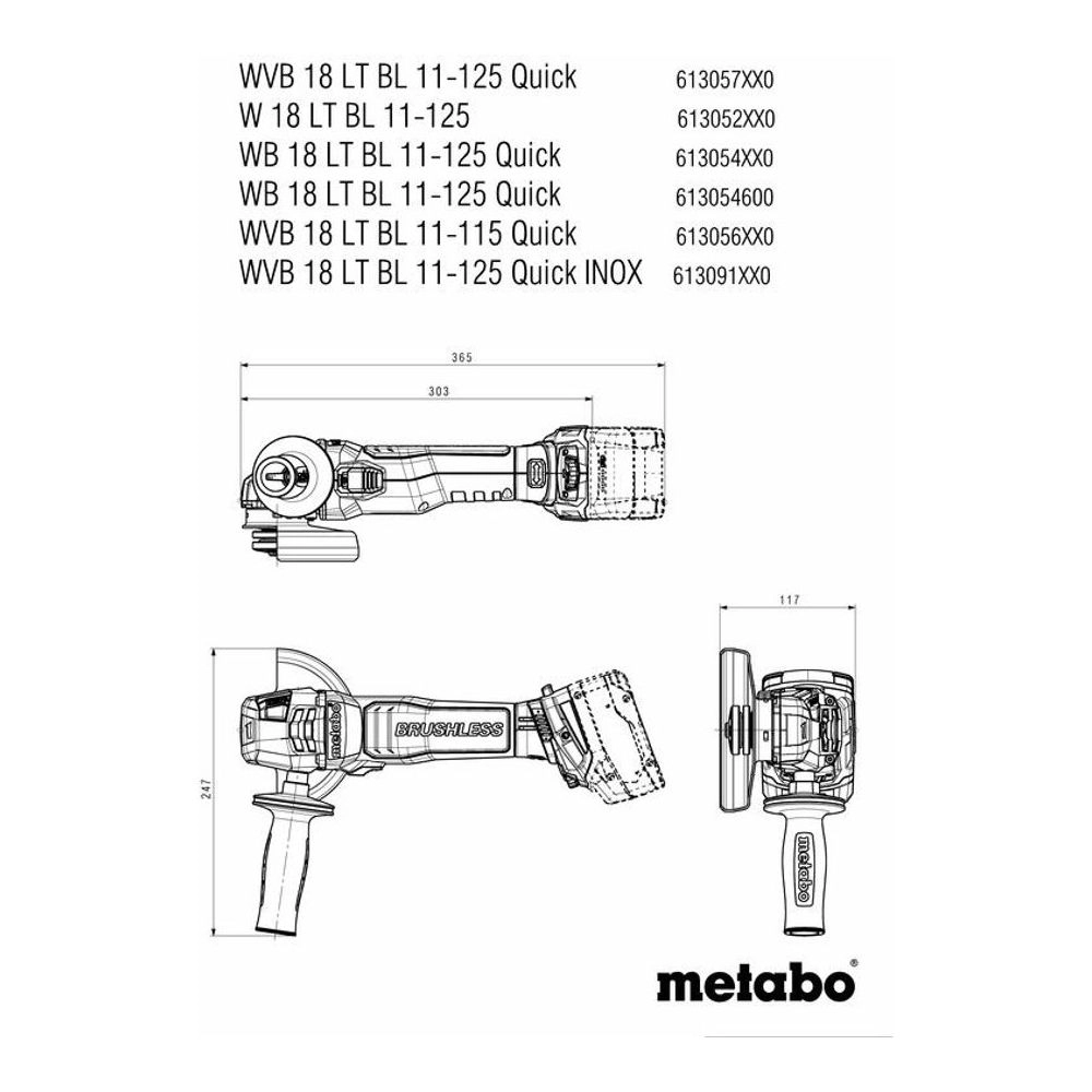 Metabo Angle Grinders 613054650 Thumbnail 9