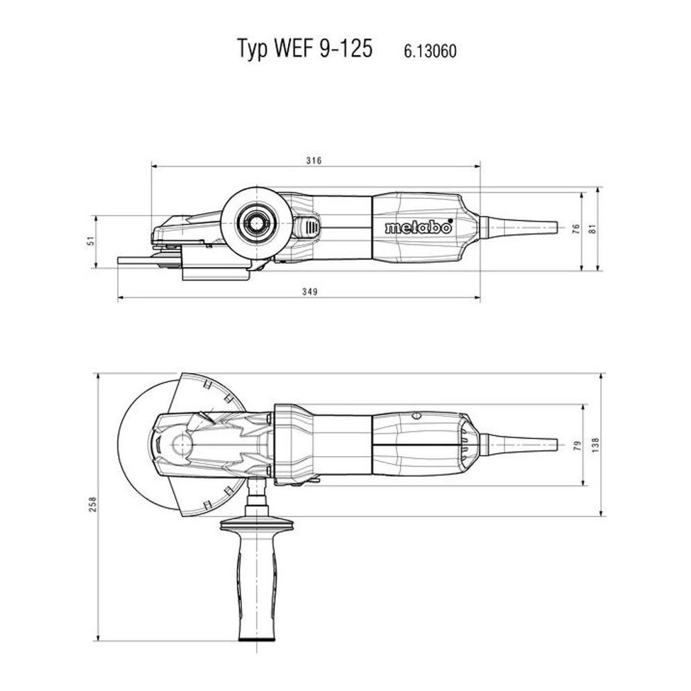 Metabo Angle Grinders 613060000 Thumbnail 3