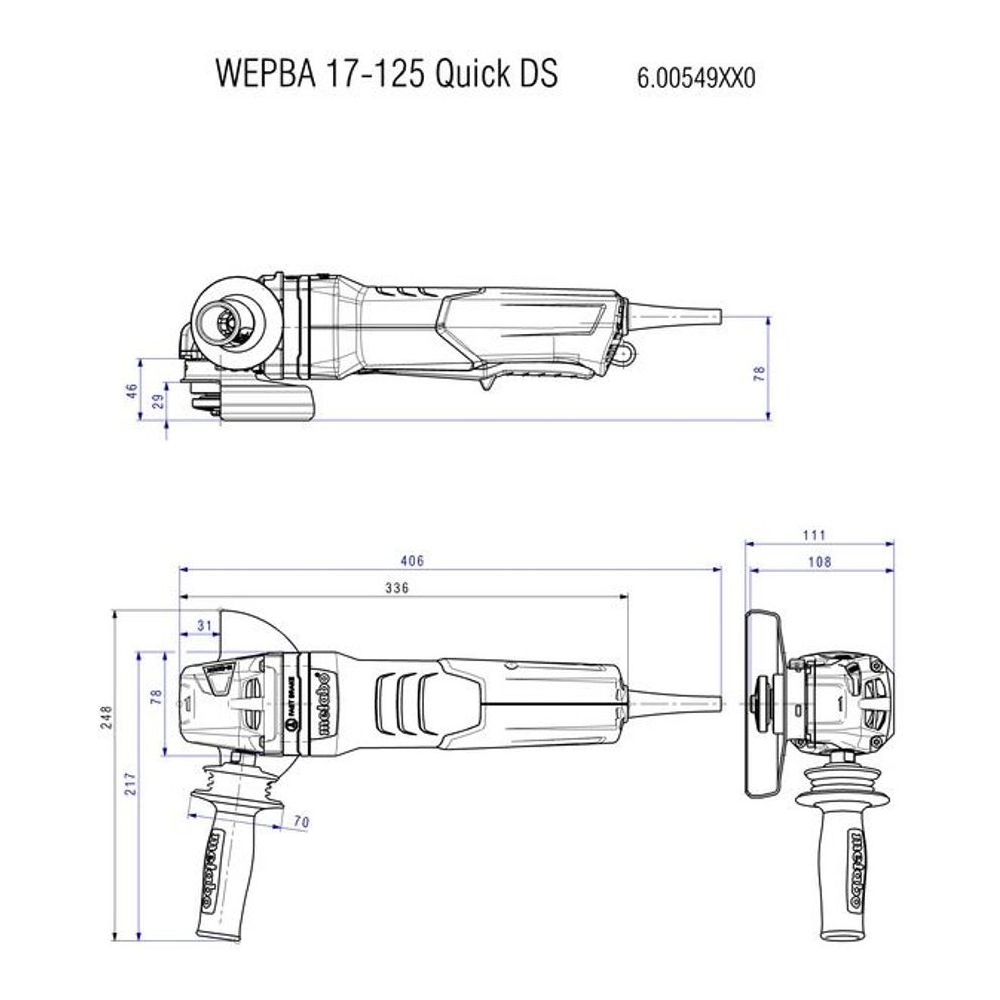 Metabo Angle Grinders 613114000 Thumbnail 4