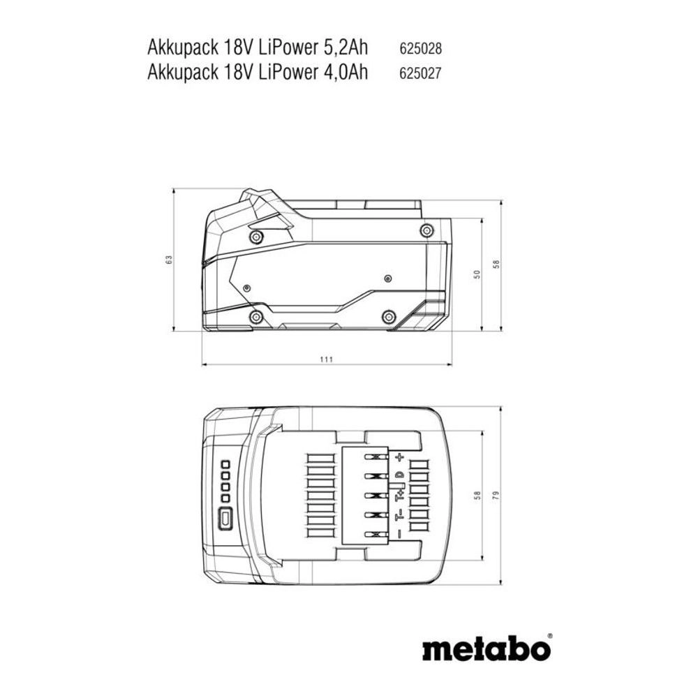 Metabo Cordless Batteries 625028000 Thumbnail 2