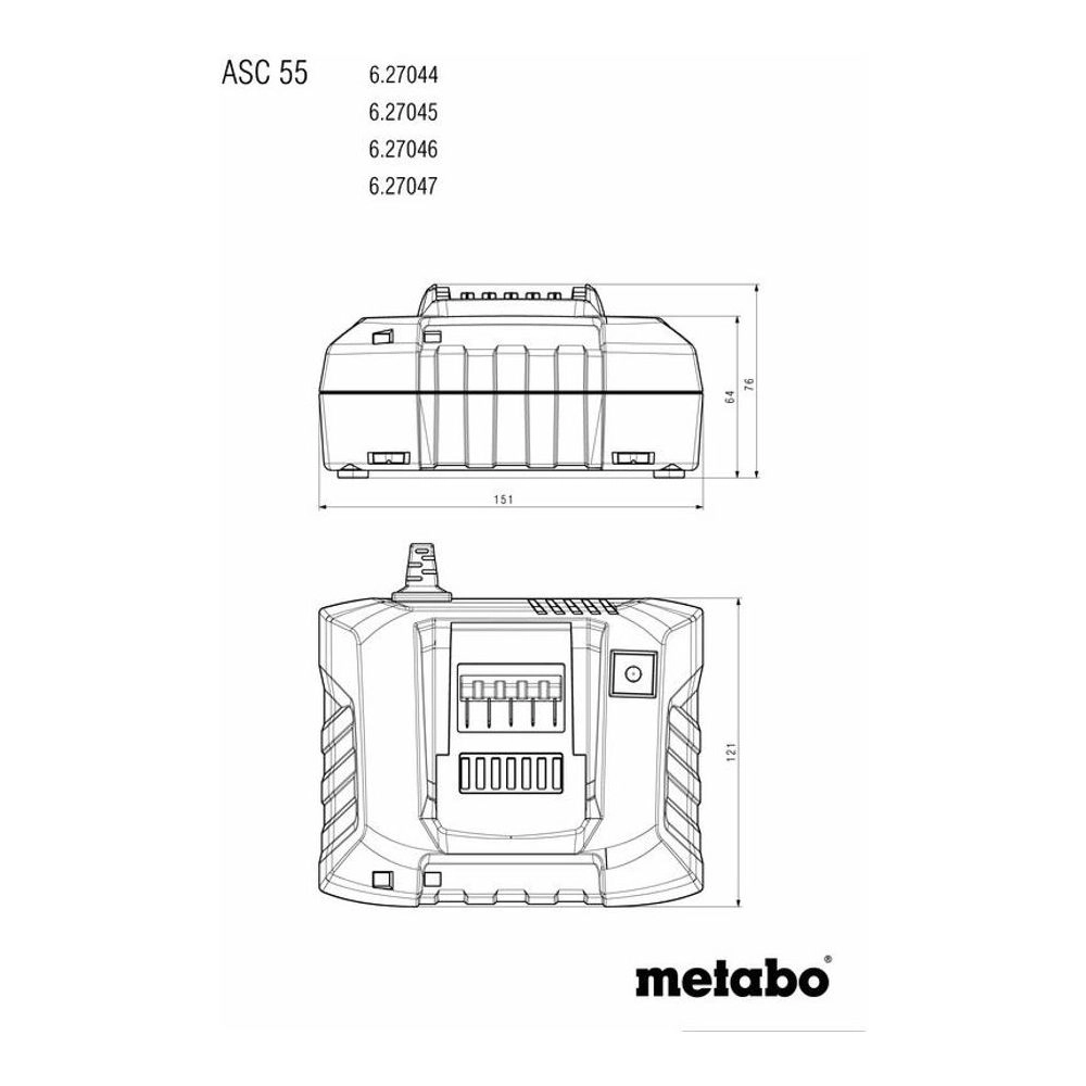 Metabo Cordless Battery Chargers 627044000 Thumbnail 1