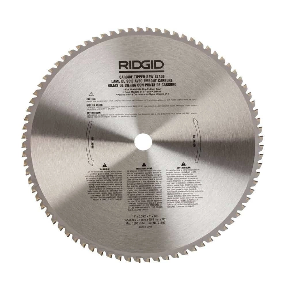Ridgid Aluminium Circular Saw Blades 71692 Thumbnail 0
